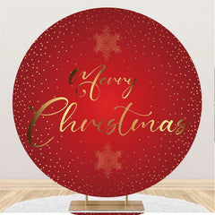 Cercle Bleu Marine Rouge Et Or Joyeux noël Décors