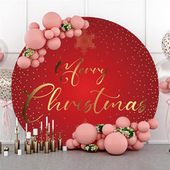 Cercle Bleu Marine Rouge Et Or Joyeux noël Décors
