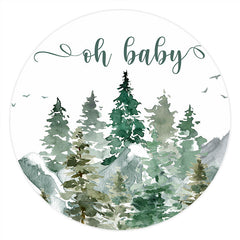 Cercle Oh bébé Jungle forêt bébé douche décors