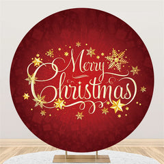 Toile de fond ronde classique de flocon de neige Joyeux noël