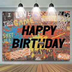 Toile de fond joyeux anniversaire Graffiti coloré pour la fête