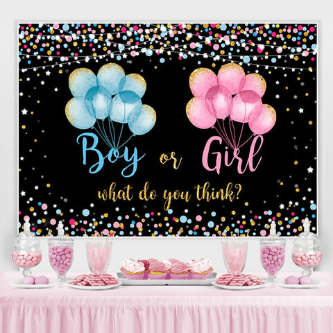 Toile de fond de douche de bébé ballons colorés et scintillants