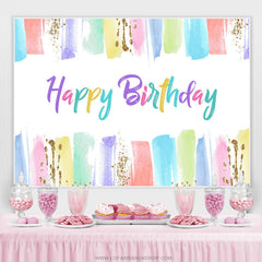 Toile de fond colorée de peinture de paillettes pour la fête d'anniversaire