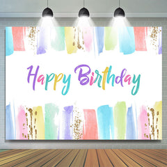 Toile de fond colorée de peinture de paillettes pour la fête d'anniversaire
