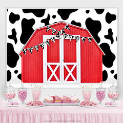 Cowboy Red Farm Thème Simple Joyeux Anniversaire Toile de Fond