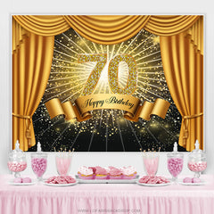 Rideau Glitter 70 Simple Joyeux Anniversaire Toile de Fond