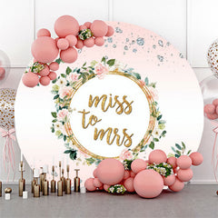 Anneau floral rose diamant rond toile de fond de photo de mariage