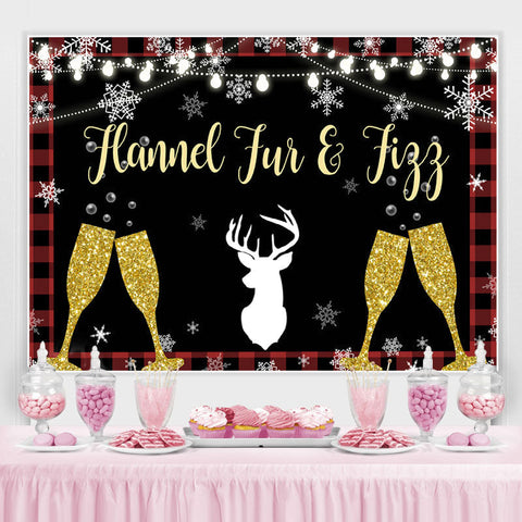 Flannel Fun et Figg Lights Fond en verre scintillant