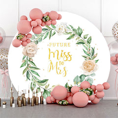 Couverture de toile de fond de douche nuptiale Floral Boho Circle