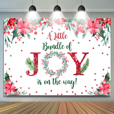 Floral Bundle Of Joy est sur le chemin Baby Shower Backdrop