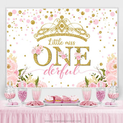 Floral Little Onderful Joyeux Anniversaire Toile de Fond