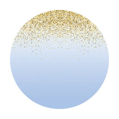 Points De Paillettes Et Toile De Fond D'anniversaire De Cercle Bleu Foncé