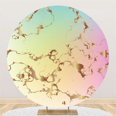 Fond de décoration d'anniversaire rond texturé abstrait doré