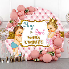 Toile de fond rose paillettes d'or pour toile de fond de douche de bébé