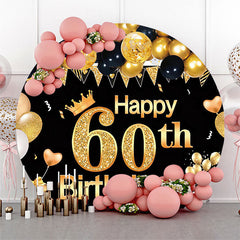 Couverture de toile de fond du 60e anniversaire du ballon doré