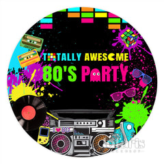 Toile de fond de fête des années 80 totalement géniale de graffiti pour l'anniversaire