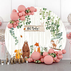 Feuilles Vertes Animaux Bois Safari Genre Révéler Toile De Fond