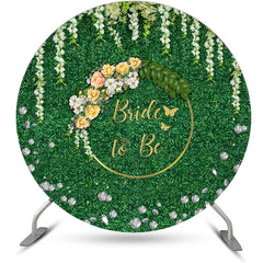 Feuilles vertes mariée florale jaune pour être toile de fond de mariage