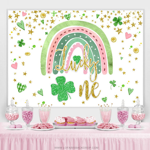 Toile de fond vert arc-en-ciel coeur herbe joyeux anniversaire