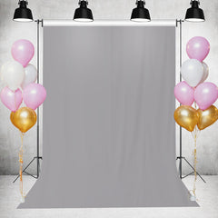 Toile de fond de f¨ote simple et solide grise pour photo