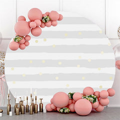 Rayures Grises Et Spot Rond Fond De Fête De Joyeux Anniversaire