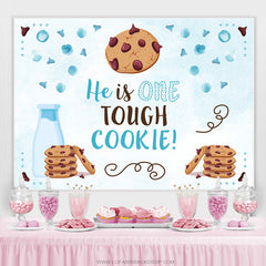 Il est un fond de joyeux anniversaire de biscuit dur pour garçon