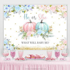 Il ou elle ce que sera bébé toile de fond de douche de bébé automne