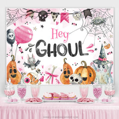 Hey Ghoul rose belle toile de fond de douche de bébé Halloween