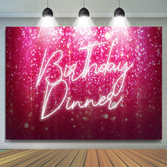 Bokeh Rose Chaud Joyeux Anniversaire Dîner Toile de Fond