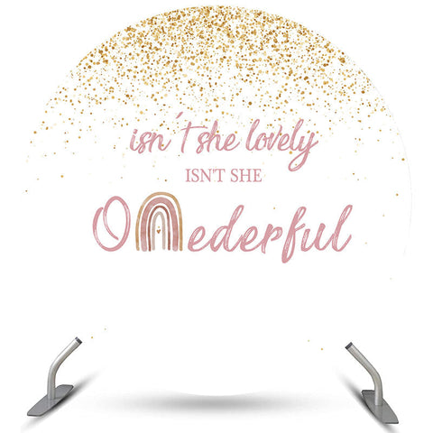 N'est-elle pas belle et Onederful Circle Birthday Backdrop