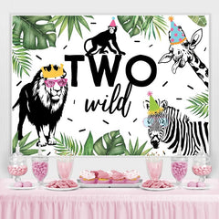 Jungle Safari Animals Backdrpo pour le deuxième Brithday