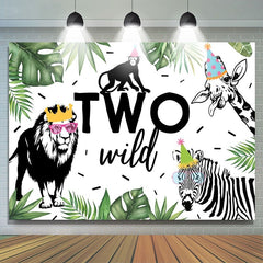 Jungle Safari Animals Backdrpo pour le deuxième Brithday