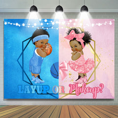 Layup ou maquillage décoration de toile de fond de fête de douche de bébé