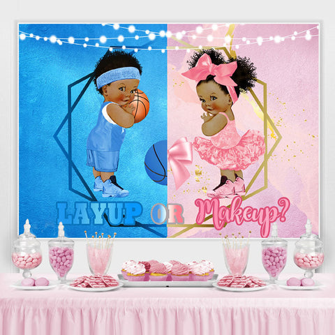 Layup ou maquillage décoration de toile de fond de fête de douche de bébé