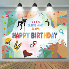 Permet de grimper et de jouer à la Toile de Fond d'anniversaire de style sportif