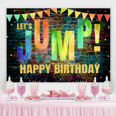 Permet de sauter la décoration de toile de fond d'anniversaire de mur de graffiti