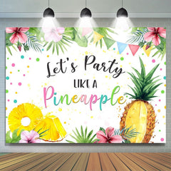 Permet de faire la fête comme une toile de fond d'ananas pour la photo