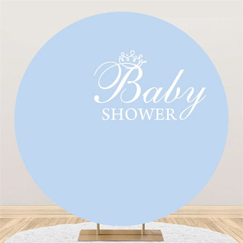 Toile de fond bleu clair pour bannière de fête de douche de bébé