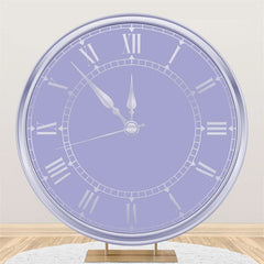 Fond d'horloge violet clair pour la bannière de joyeux anniversaire
