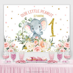 Litter Peanut tourne un anniversaire en toile de fond