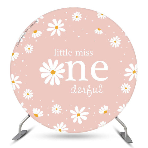 Little Miss Rose Floral 1er Anniversaire Toile de Fond