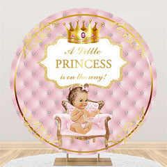La petite princesse est en route autour de la toile de fond de la douche de bébé