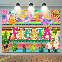 Lama Fiesta et toile de fond colorée pour les événements de vacances