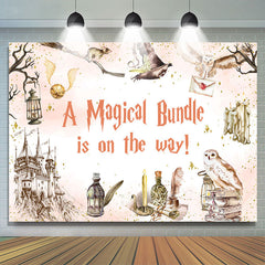 Toile de fond de douche de bébé garçon de Poudlard magique Bundle