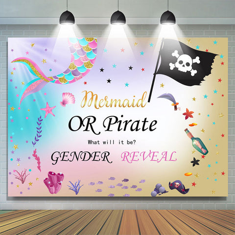 Sirène ou pirate ce qui sera toile de fond de douche de bébé