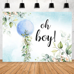 Oh Boy Blue Ball laisse toile de fond de douche de bébé pour la fête