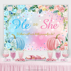 Notre toile de fond de douche de bébé petite citrouille pour la fête