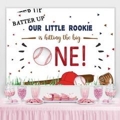 Notre petite recrue frappe la toile de fond Big One Birthday