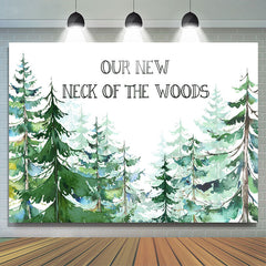 Notre nouvelle toile de fond de douche de bébé cou de bois pour garçon