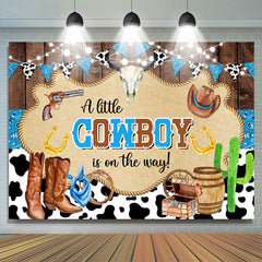 Pâturage Cowboy Bruant Chèvre Bébé Douche Toile de Fond